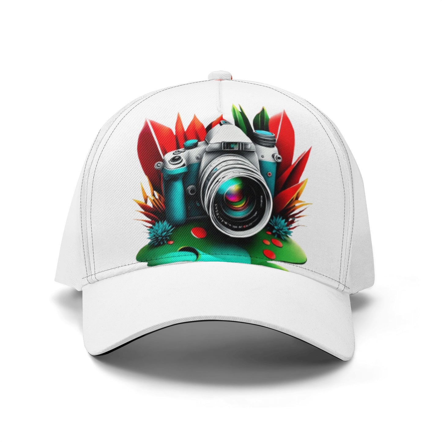 Camera Print Baseball Cap