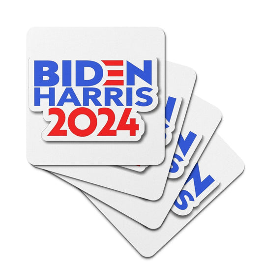Biden Harris 2024 Rubber Coasters Sets