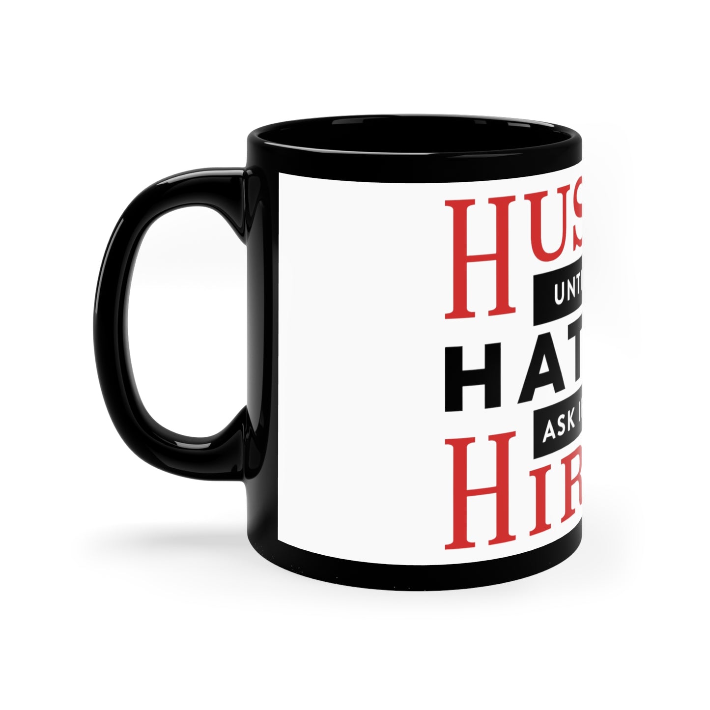 Hustle Black Mug