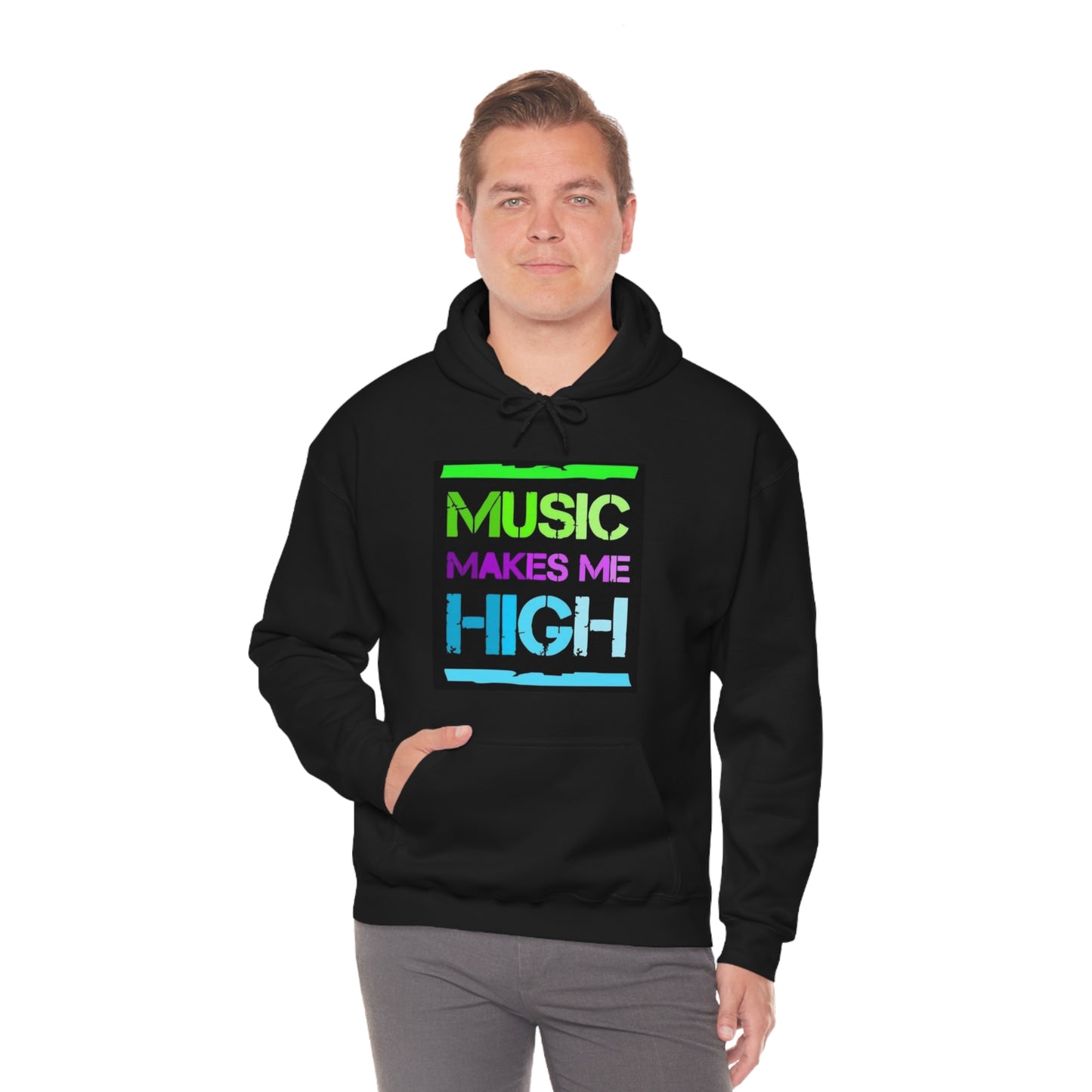 Music Makes Me High Hooded Sweatshirt