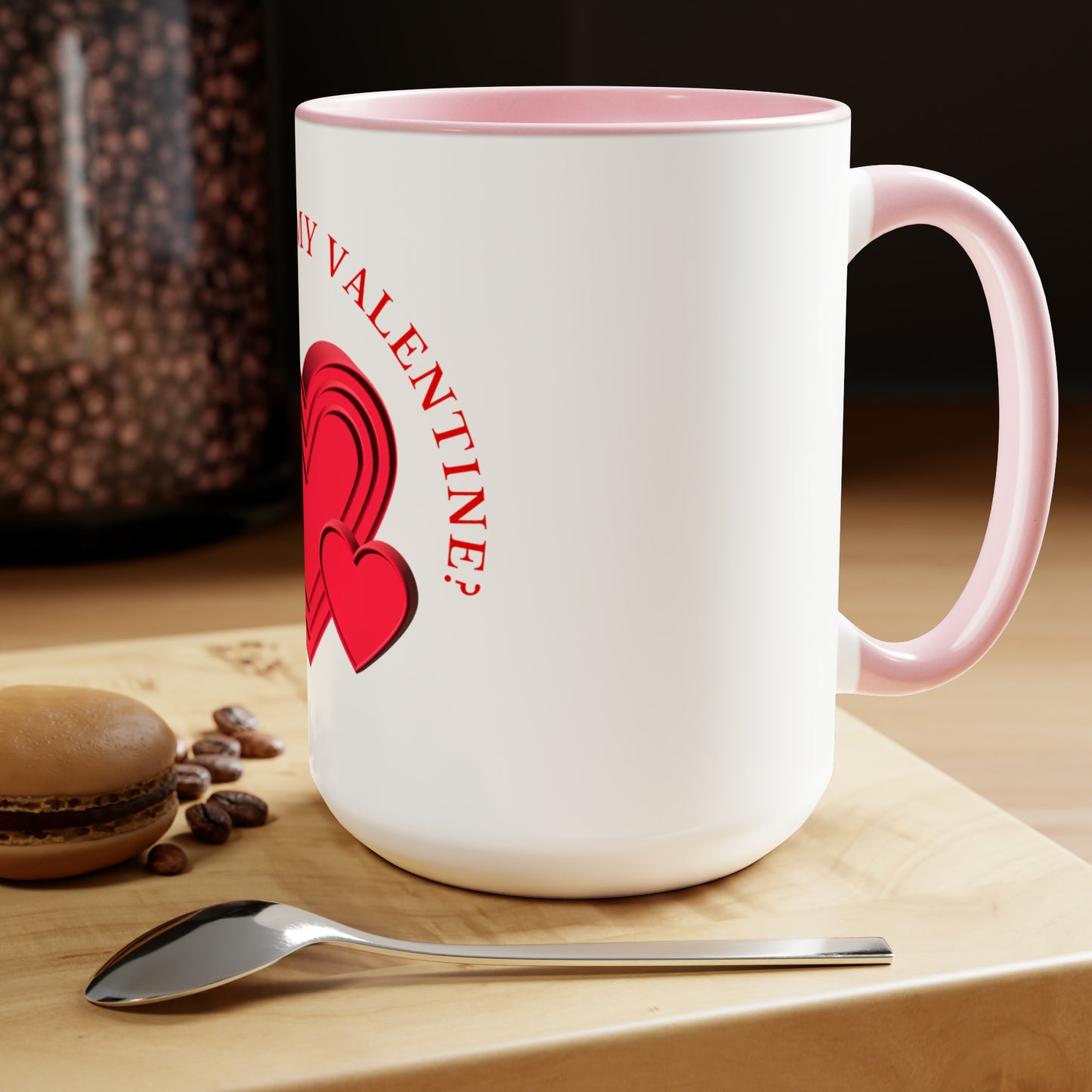 Will You Be My Valentine Two-Tone Coffee Mug