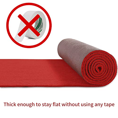 Thick Red Carpet Runner for Events, 2x15 Feet