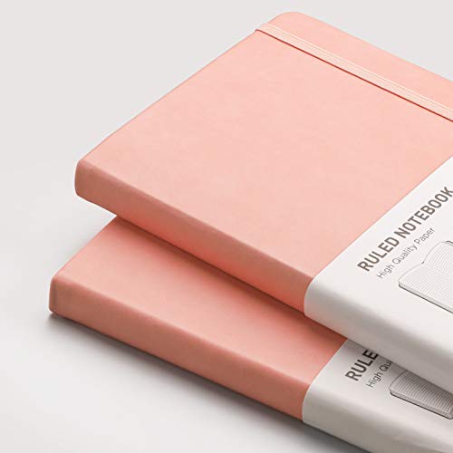 Hardcover Pink Notebook with Numbered Pages