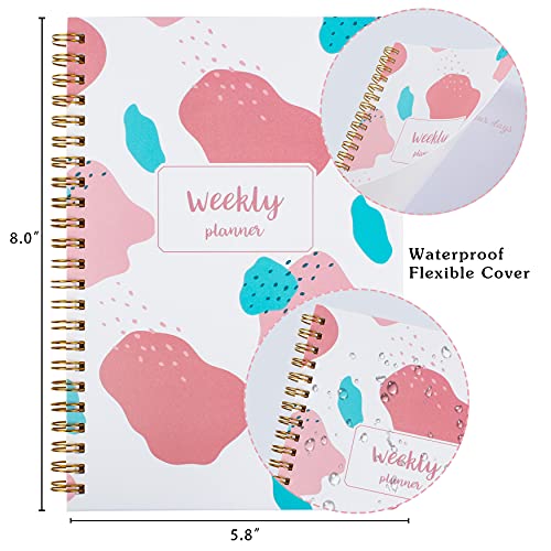 Undated Weekly Goals Planner Notebook