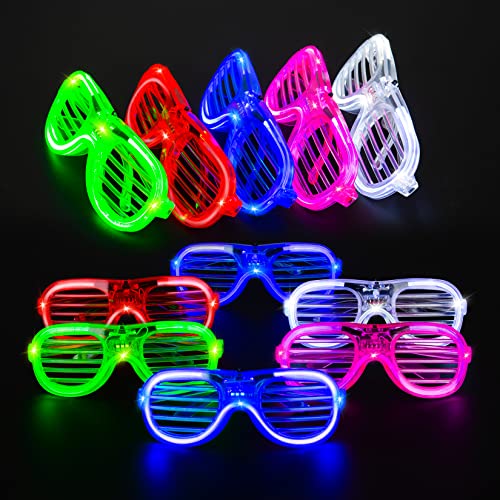 25 Pack LED Glasses