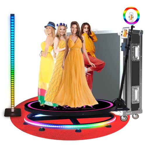 360 Photo Booth Machine for Parties with Black Flight Case