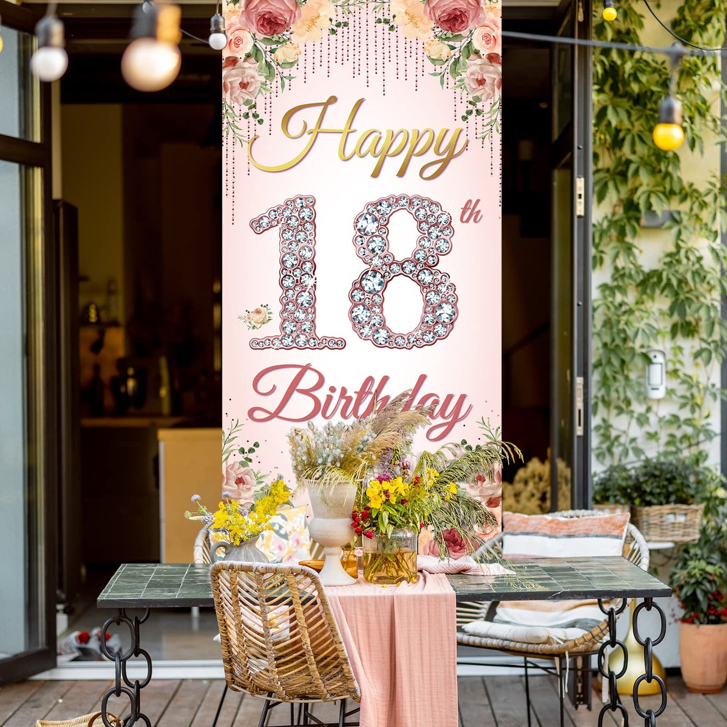 18th Birthday Door Banner Backdrop