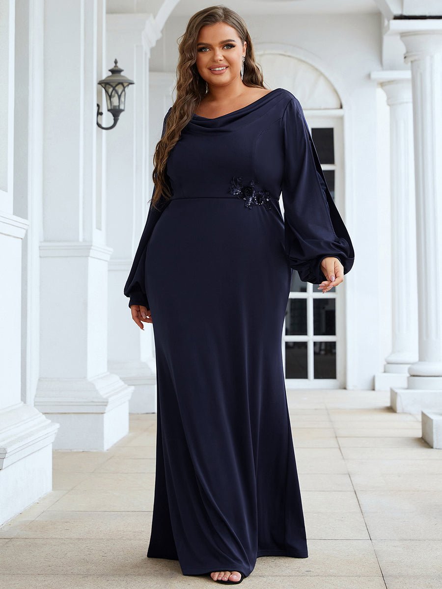 Plus Size Fishtail Mother of the Bride Groom Dress