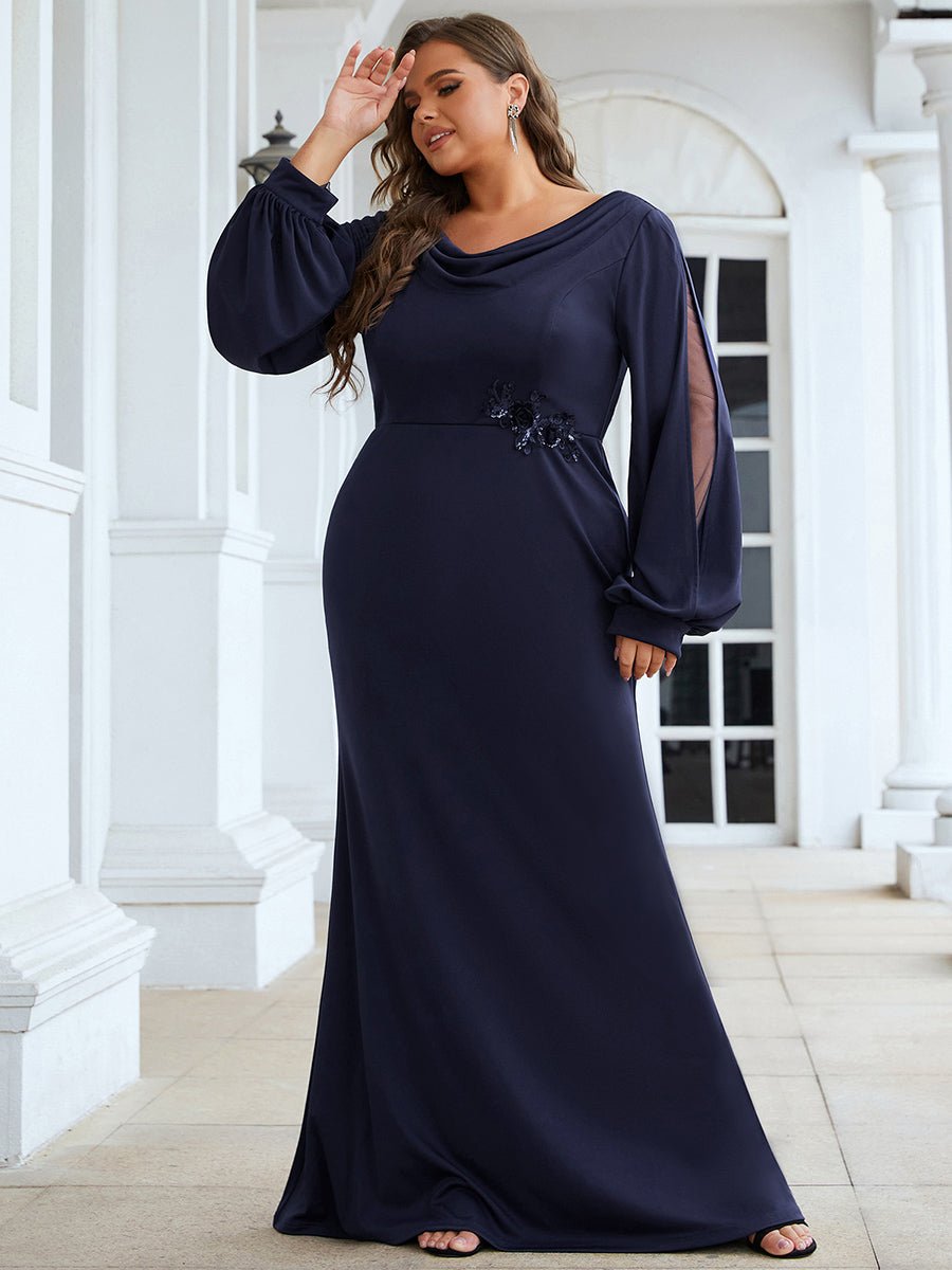 Plus Size Fishtail Mother of the Bride Groom Dress